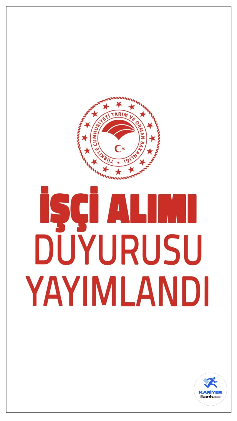 Tarım ve Orman Bakanlığı 4 Engelli İşçi Alımı Yapacak.Ankara İl Tarım ve Orman Müdürlüğü, engelli adaylar için 4 sürekli işçi alımı yapacağını duyurdu. Başvurular 14 Ekim 2024 tarihinde başlamış olup, 18 Ekim 2024 tarihinde sona erecek.