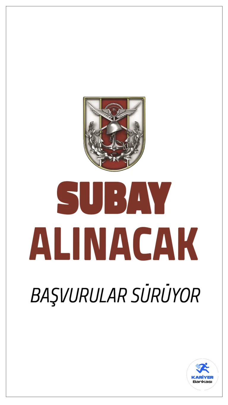Türk Silahlı Kuvvetleri (TSK) Subay Alımı Başvurusu Sürüyor.Türk Silahlı Kuvvetleri (TSK), 2024 yılı için dış kaynaktan sözleşmeli ve muvazzaf subay alımı başvuruları sürüyor. Alım yapılacak branşlar arasında tabip, diş tabibi, eczacı ve özel nitelikli beden eğitimi öğretmenliği yer alıyor. Başvuru yapmak isteyen adayların dikkat etmesi gereken önemli şartlar ve başvuru sürecine dair detaylar haberimizde.