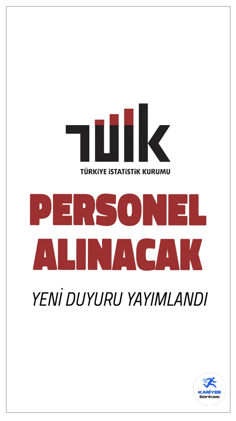 Türkiye İstatistik Kurumu (TÜİK) 5 Personel Alımı Yapacak.Türkiye İstatistik Kurumu (TÜİK), Ağ ve Sistem Yönetimi Daire Başkanlığı ve Yazılım Daire Başkanlığı bünyesinde tam zamanlı olarak görevlendirilecek 5 Sözleşmeli Bilişim Personeli alacak. Adaylar başvurularını, 21 Ekim 2024 - 4 Kasım 2024 tarihleri arasında e-Devlet üzerinden gerçekleştirebilecek.