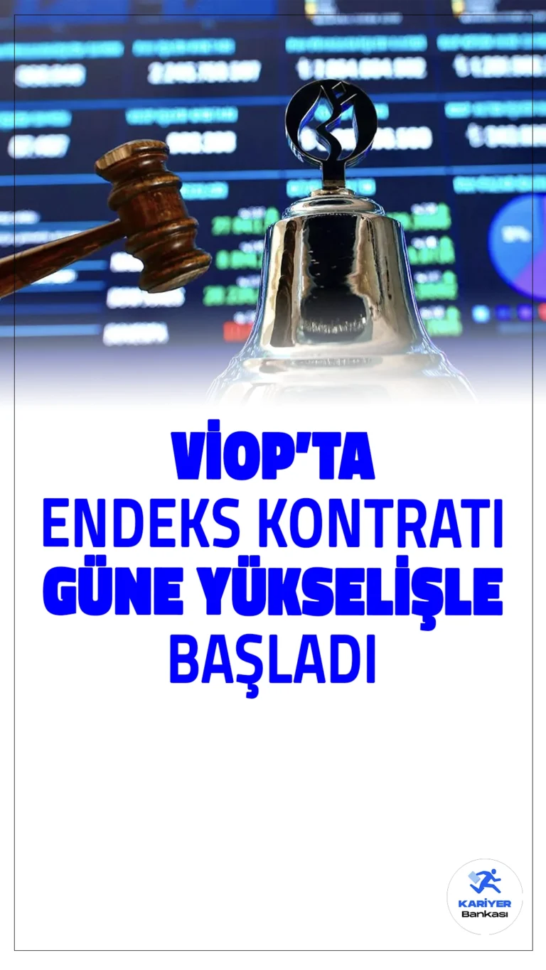 VİOP'ta Endeks Kontratı Güne Yükselişle Başladı.Borsa İstanbul Vadeli İşlem ve Opsiyon Piyasası'nda (VİOP) ekim vadeli BIST 30 endeksine dayalı kontrat, güne yüzde 0,3'lük bir yükselişle 9.780,25 puandan başladı. Dünkü satış ağırlıklı seyrin ardından, endeks kontratının toparlanması dikkat çekiyor.