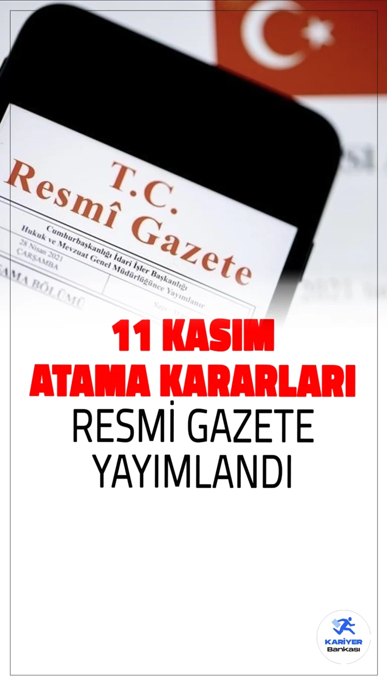 11 Kasım Atama Kararları Resmi Gazete'de Yayımlandı.Cumhurbaşkanlığı tarafından alınan atama kararları, Resmi Gazete'de yayımlanarak yürürlüğe girdi. Bu kapsamda Sermaye Piyasası Kurulu (SPK) ikinci başkanlığına Mahmut Sütçü atanırken, kurul üyeliklerine ise Mutlu Akın ve Elif Gülşah Gürlek getirildi. Resmi Gazete'nin son sayısında duyurulan bu atamalar, Sermaye Piyasası Kurulu'ndaki yönetim kadrosunda önemli değişiklikleri beraberinde getiriyor.