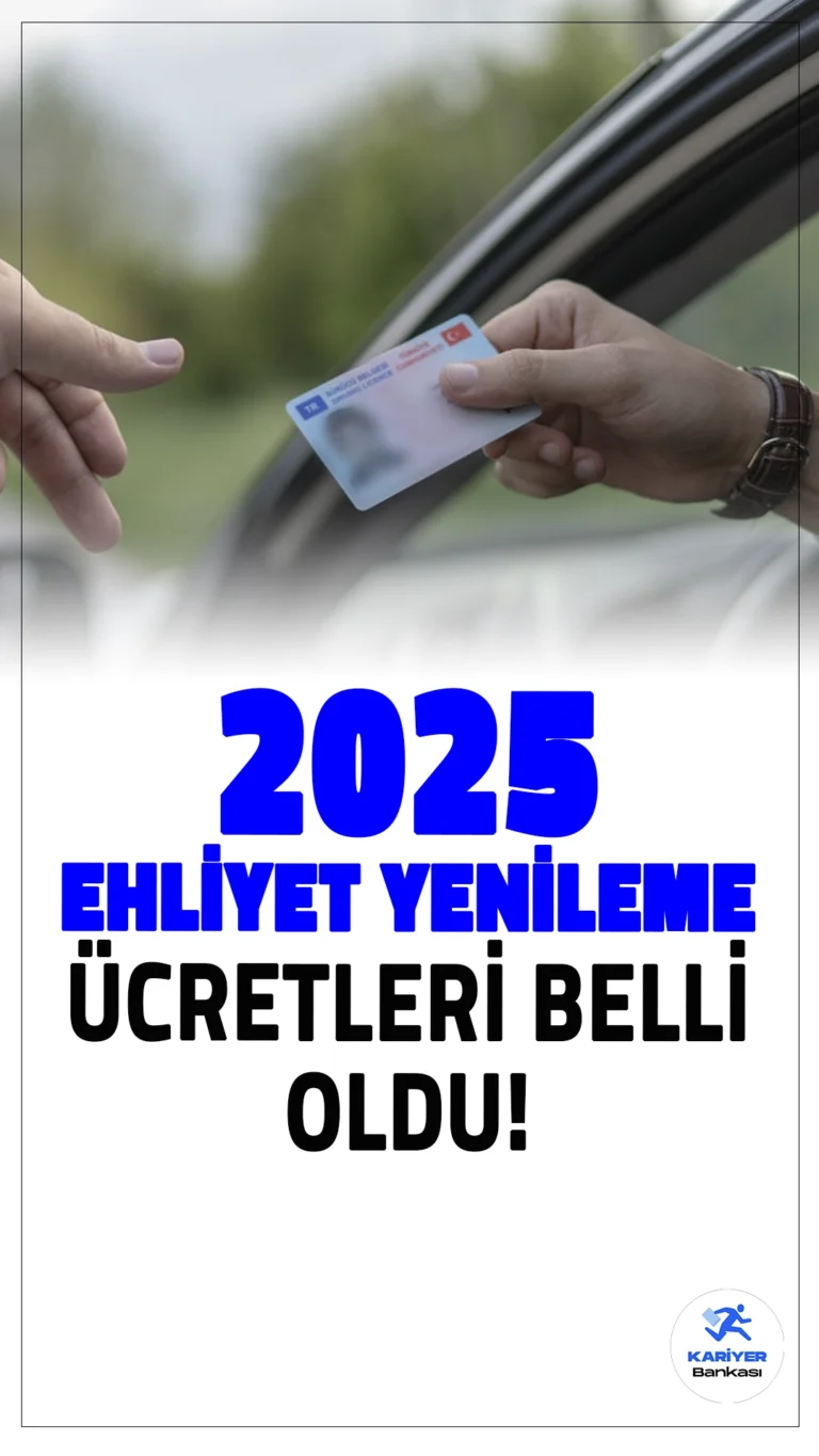 2025 Ehliyet Yenileme Ücretleri Belli Oldu!Ehliyet yenileme ve 2025'te uygulanacak harç bedelleri, sürücü belgelerini değiştirmek isteyenler için önemli konular arasında yer alıyor. 2016 öncesi eski tip sürücü belgesi kullananların, belgelerini belirlenen tarihe kadar yenilemeleri gerekiyor. Aksi takdirde geçersiz sayılacak olan bu belgelerin yenilenmesi için nüfus müdürlüklerine başvuru yapılması şart. Yoğunluk ve cezalarla karşılaşmamak adına erkenden başvuru yapılması öneriliyor.
