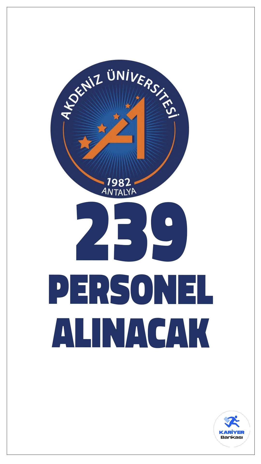 Akdeniz Üniversitesi 239 Sözleşmeli Personel Alacak.Akdeniz Üniversitesine 2024 KPSS puanıyla sözleşmeli personel alımı yapılacak. Başvuru detayları haberimizde.