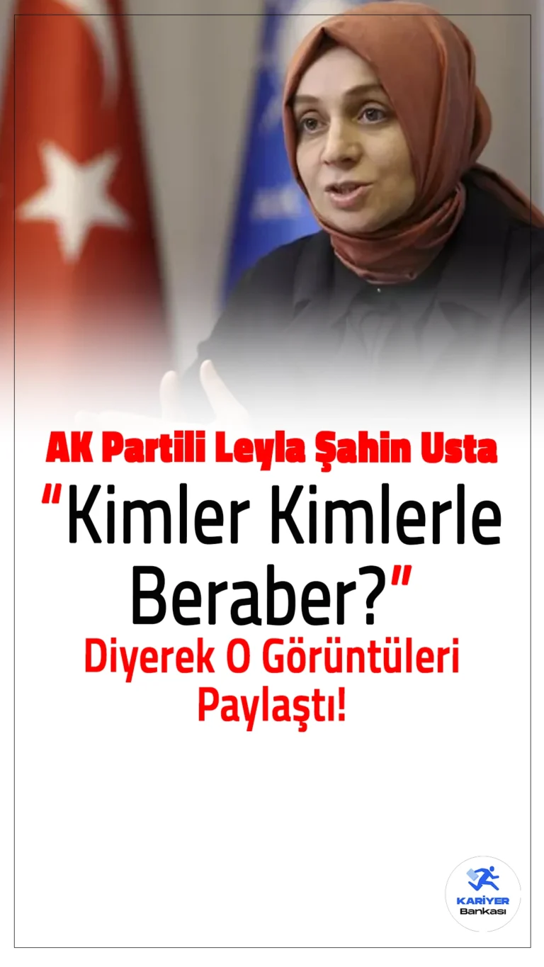 AK Partili Leyla Şahin Usta “Kimler Kimlerle Beraber?” Diyerek O Görüntüleri Paylaştı.AK Parti TBMM Grup Başkanvekili Leyla Şahin Usta, Terör örgütü PKK/KCK sözde Yürütme Konseyi Eşbaşkanı Bese Hozat, CHP'nin Esenyurt Belediyesine kayyum atanmasına gösterdiği tepkinin şiddetini eleştirmesi üzerine, o görüntüleri sosyal medya hesabından paylaştı ve mesajında şu ifadeleri kullandı: