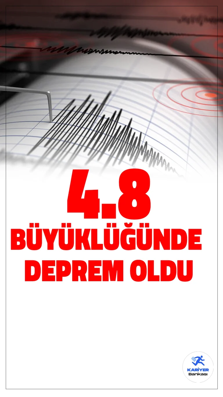 Antalya'da 4.8 Büyüklüğünde Deprem Oldu.Akdeniz açıklarında, Antalya’nın Gazipaşa ilçesine 74 kilometre mesafede 4.8 büyüklüğünde bir deprem meydana geldi. AFAD Deprem Dairesi Başkanlığı tarafından yapılan açıklamaya göre, deprem 22:13’te kaydedildi. Depremin derinliği 34.79 kilometre olarak ölçülürken, enlem ve boylam koordinatları ise 35.80861 N ve 31.68611 E olarak belirlendi.