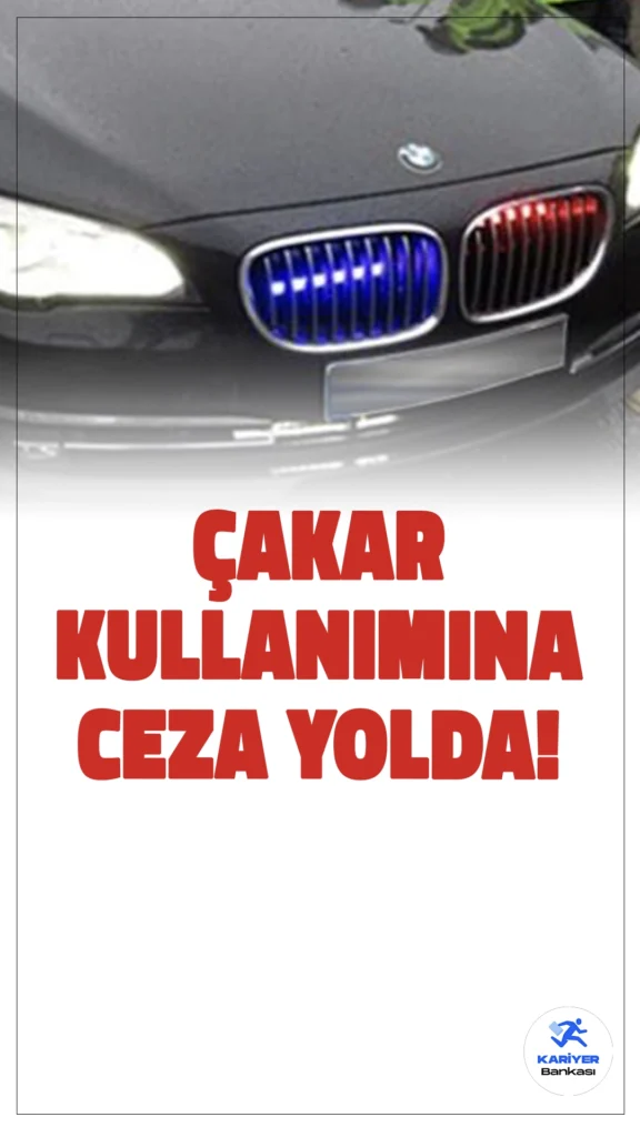 Çakar Kullananlara 150 Bin TL Ceza Geliyor.AK Parti milletvekilleri, ruhsatsız silah taşıma ve yetkisiz çakar kullanımına ilişkin cezaların artırılmasını amaçlayan bir kanun teklifini Meclis Başkanlığı'na sunmaya hazırlanıyor. Kanun teklifine göre, ruhsatsız silah taşıyanlar için hapis cezası artırılacak ve yetkisiz çakar kullananlara 150 bin TL idari para cezası verilecek.