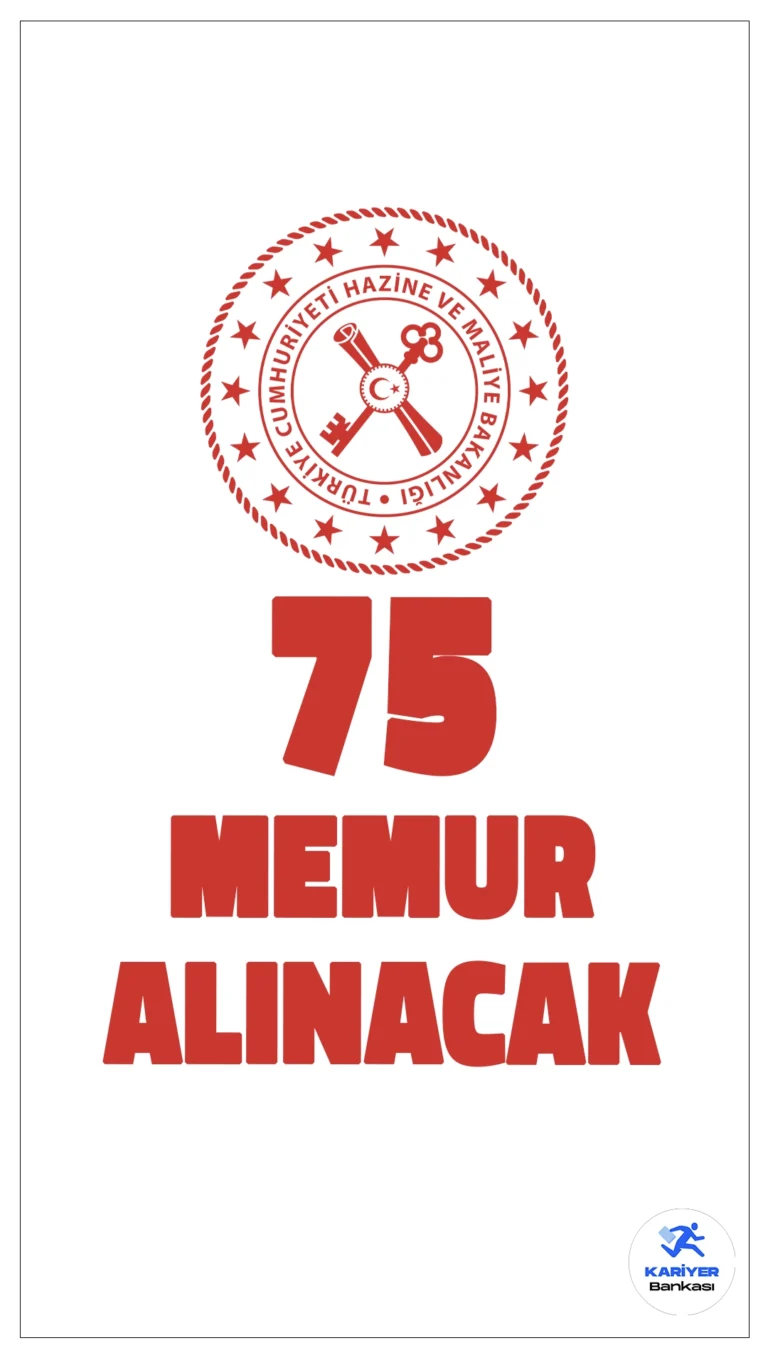 Hazine Bakanlığı 75 Memur Alımı Yapacak.Hazine ve Maliye Bakanlığı Vergi Denetim Kurulu Başkanlığı, toplamda 75 Vergi Müfettiş Yardımcısı alımı için giriş sınavı düzenleyeceğini duyurdu. Alım yapılacak kadroların 60’ı hukuk, siyasal bilgiler, iktisat, işletme, iktisadi ve idari bilimler fakülteleri mezunlarından, 15’i ise mühendislik bölümü mezunlarından seçilecektir.