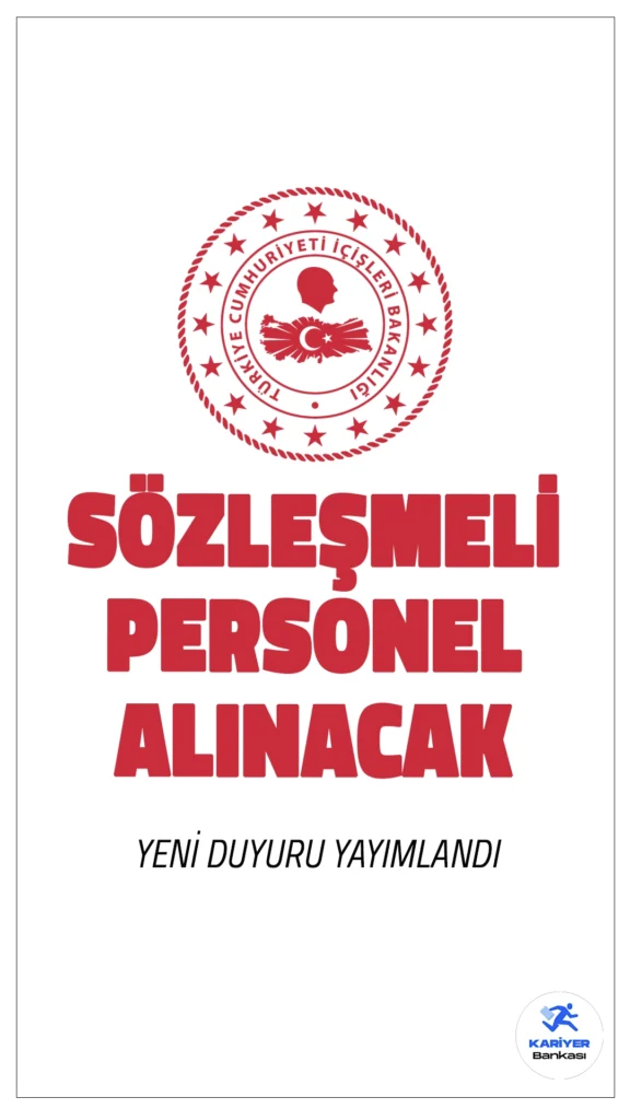 İçişleri Bakanlığı Nüfus ve Vatandaşlık İşleri Genel Müdürlüğü, bilgi işlem birimlerinde görevlendirilmek üzere 11 Sözleşmeli Bilişim Personeli alımı gerçekleştireceğini duyurdu. Alım süreci, adayların yazılı ve sözlü sınavlardan elde edecekleri başarı sırasına göre yapılacak. Başvurular, KPSS ve YDS puanlarına göre değerlendirilecektir.
