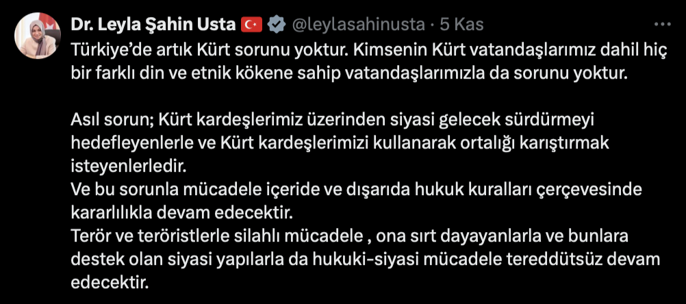 leyla şahin usta terörle mücadele