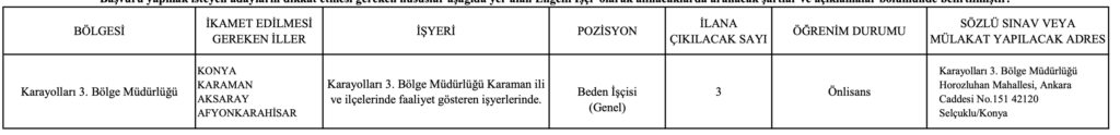 kgm işçi alımı