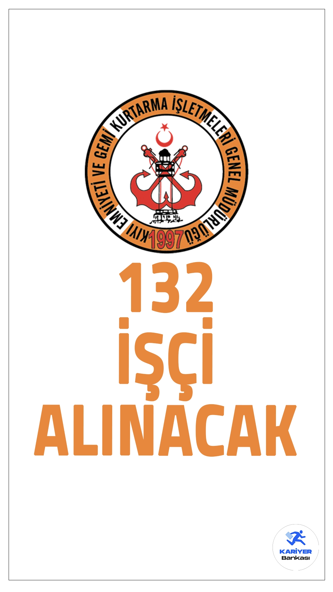 Kıyı Emniyeti 132 Personel Alımı Duyurusu Yayımlandı.Kıyı Emniyeti Genel Müdürlüğü, daimi işçi statüsünde farklı kadrolarda toplam 132 kişilik personel alımı gerçekleştirecek. Başvurular, Türkiye İş Kurumu (İŞKUR) üzerinden yapılacaktır. İşte alım yapılacak kadrolar, şartlar ve detaylar: