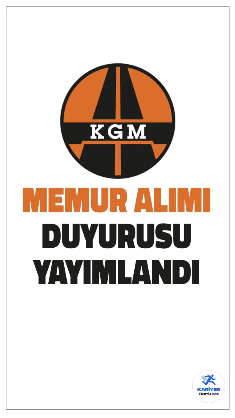 Karayolları Genel Müdürlüğü (KGM) 6 Memur Alımı Yapacak.Karayolları Genel Müdürlüğü (KGM), 2025 yılı için çeşitli ünvanlarda toplamda 6 teknik personel alımı yapacağını açıkladı.Başvuru şartları, kontenjan dağılımı ve başvuru bilgileri belli oldu. İşte detaylar...