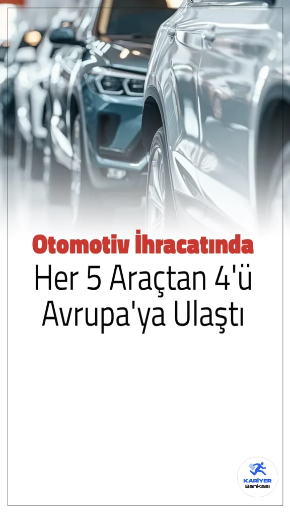 Türkiye'nin Otomotiv İhracatında Avrupa Liderliği Sürüyor.Türkiye'nin otomotiv endüstrisi, ocak-kasım döneminde ihracatının büyük bir bölümünü Avrupa ülkelerine gerçekleştirdi. Bu dönemde ihracatın yüzde 84,5'i Avrupa'ya yapıldı. Avrupa ekonomisindeki zayıflamaya rağmen, Türkiye'de üretilen araçlara olan talep artmaya devam etti.