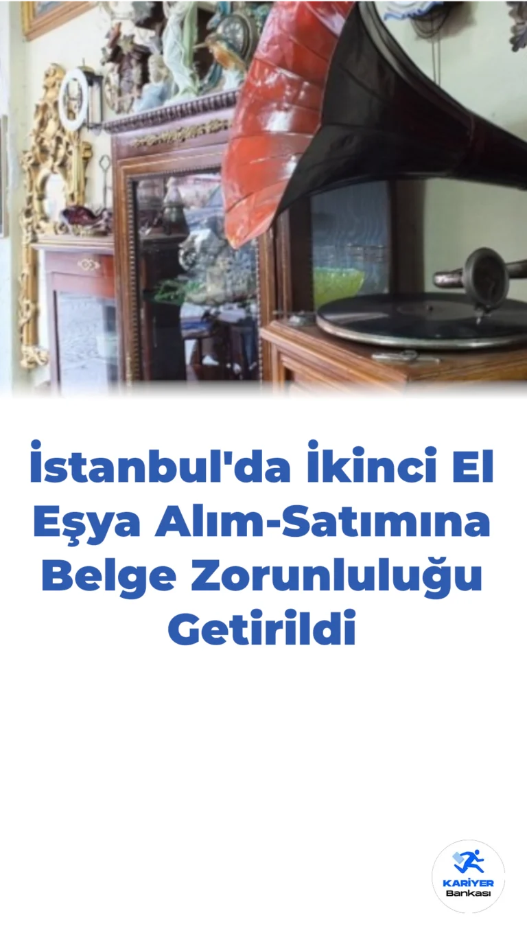 İstanbul’da İkinci El ve Hurda Alım-Satımına Yeni Düzenleme