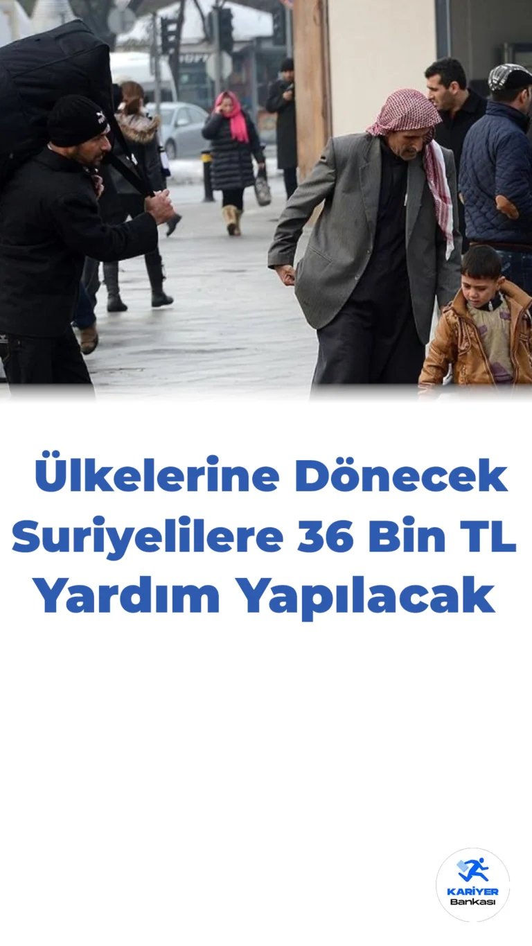 Almanya’dan Ülkelerine Dönecek Suriyelilere Para Yardımı: 36 Bin TL Destek!
