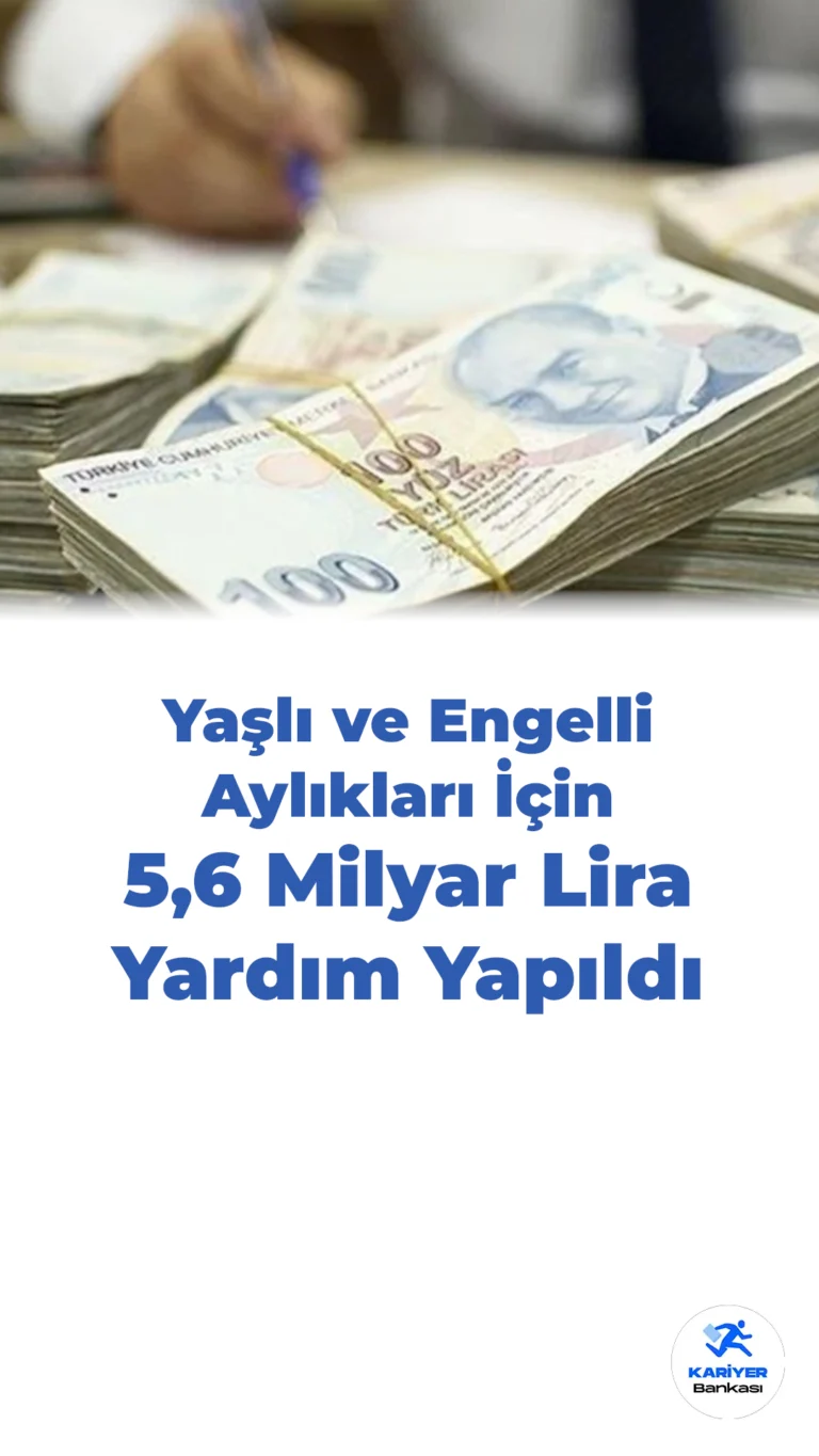 Aralık Ayı Yaşlı ve Engelli Aylıkları Yatırıldı