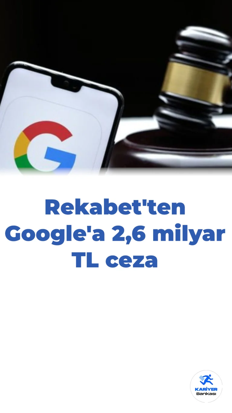 Rekabet Kurumu’ndan Google’a 2,6 Milyar TL Ceza