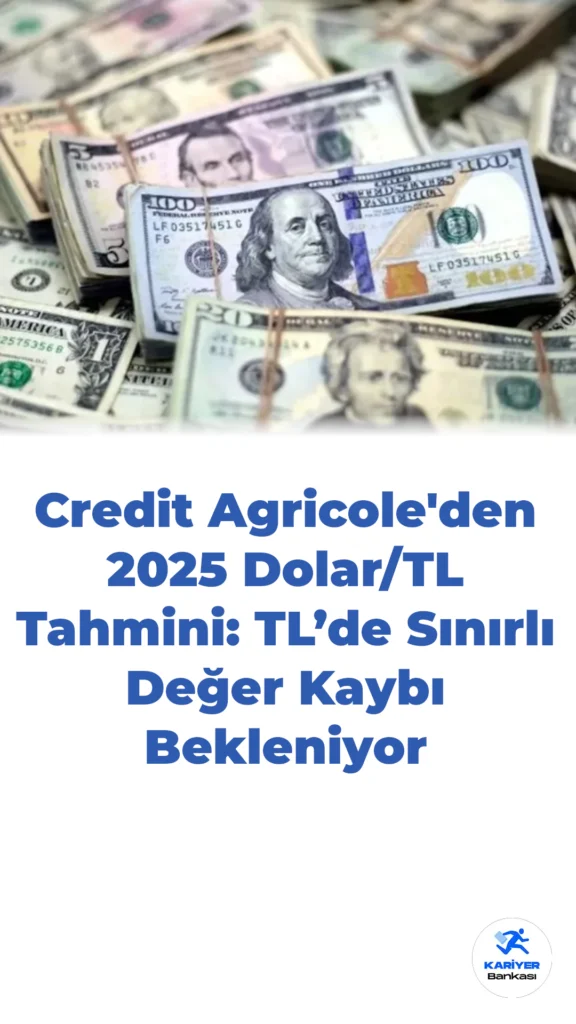 Fransız Bankadan 2025 Yılı Dolar/TL Tahmini: TL’de Değer Kaybı Sınırlı Olacak