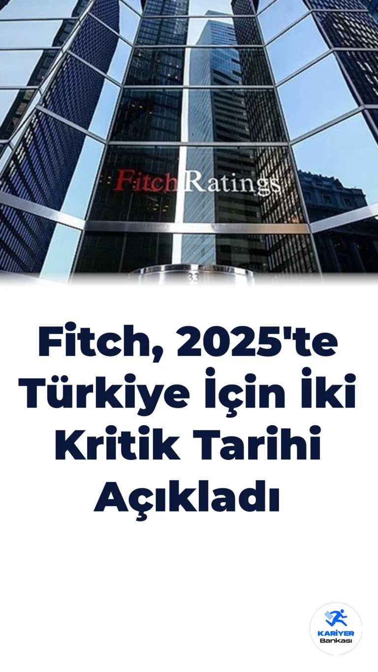 Fitch, 2025’te Türkiye İçin İki Kritik Tarihi Açıkladı