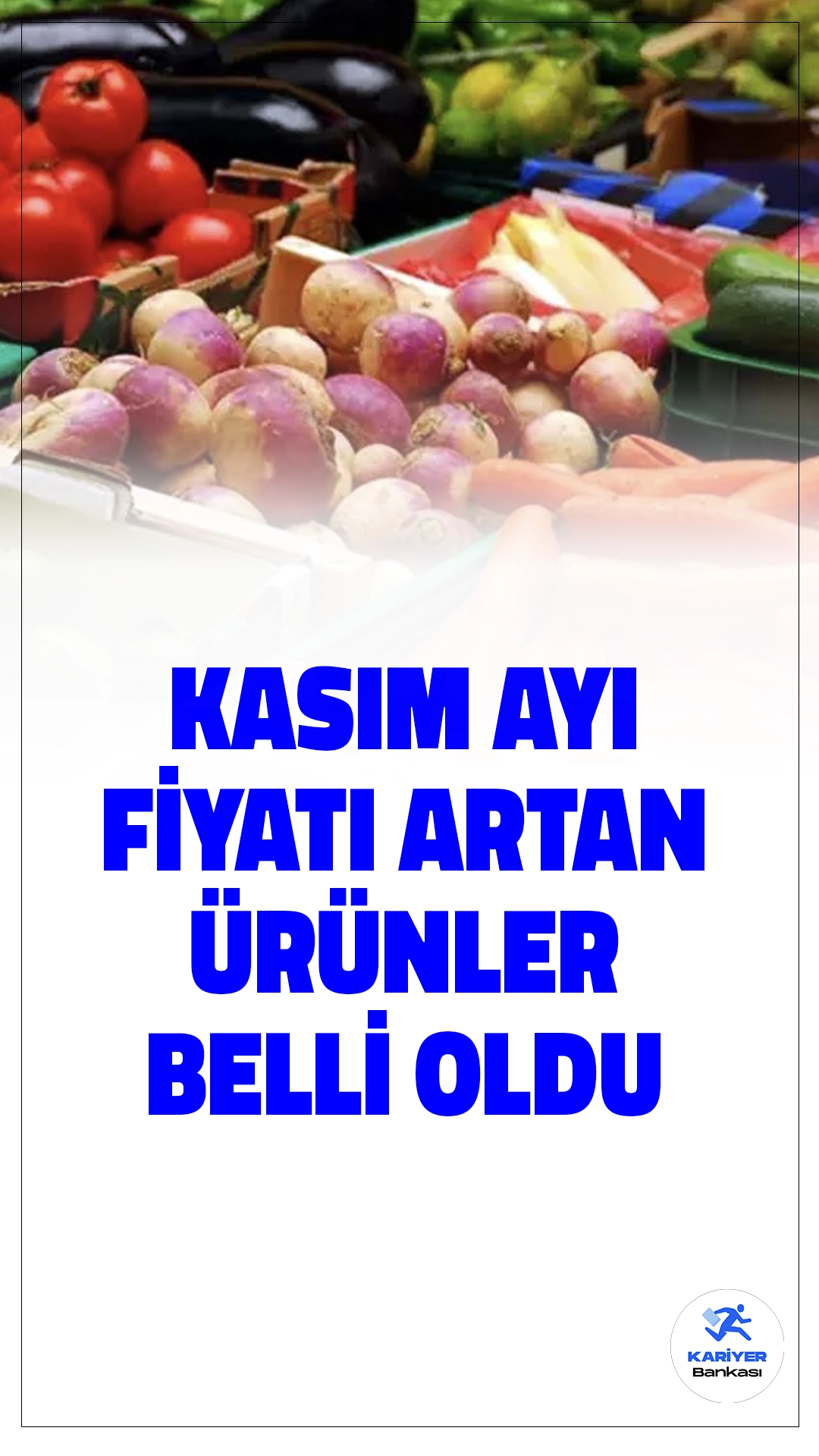 Kasım Ayında Fiyatı En Fazla Artan ve Azalan Ürünler Açıklandı.Kasım ayında en yüksek fiyat artışı yüzde 29,55 ile taze sebzelerde (patates hariç) görülürken, en büyük fiyat düşüşü yüzde 5,17 ile seyahat malzemeleri ve kişisel aksesuar ürünlerinde yaşandı.