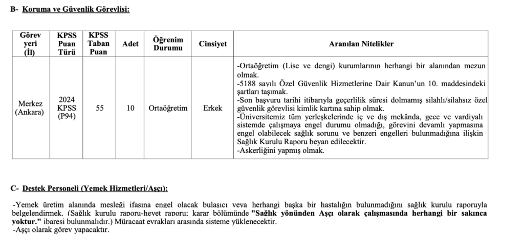 odtü 49 personel alımı
