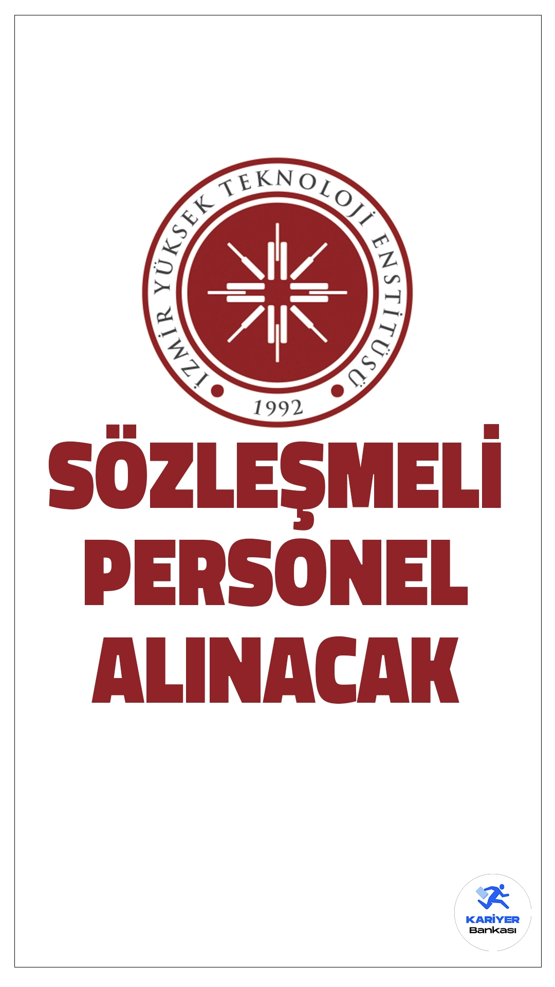 İYTE 15 Sözleşmeli Personel Alımı Yapacak.İzmir Yüksek Teknoloji Enstitüsü (İYTE), 657 sayılı Devlet Memurları Kanunu'nun 4/B maddesi kapsamında çeşitli pozisyonlara sözleşmeli personel alımı yapacağını duyurdu. Alım yapılacak kadrolar, başvuru şartları ve süreç detayları aşağıda belirtilmiştir.