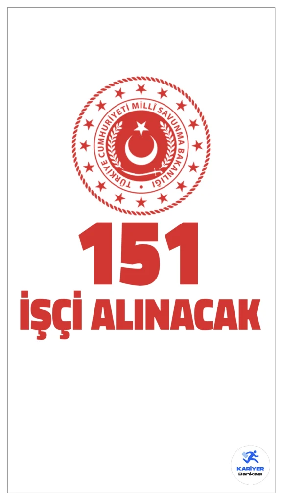 MSB 151 Sürekli İşçi Alımı Duyurusu Yayımlandı.Milli Savunma Bakanlığı Akaryakıt İkmal ve NATO POL Tesisleri İşletme Başkanlığı (MSB ANT Başkanlığı) tarafından merkez ve taşra teşkilatında istihdam edilmek üzere 151 sürekli işçi alımı gerçekleştirilecek. Bu alımlar kapsamında teknisyen, kalifiye işçi, şoför, güvenlik görevlisi ve temizlik görevlisi kadrolarına personel alınacak. İşte kontenjanlar ve şartlar...