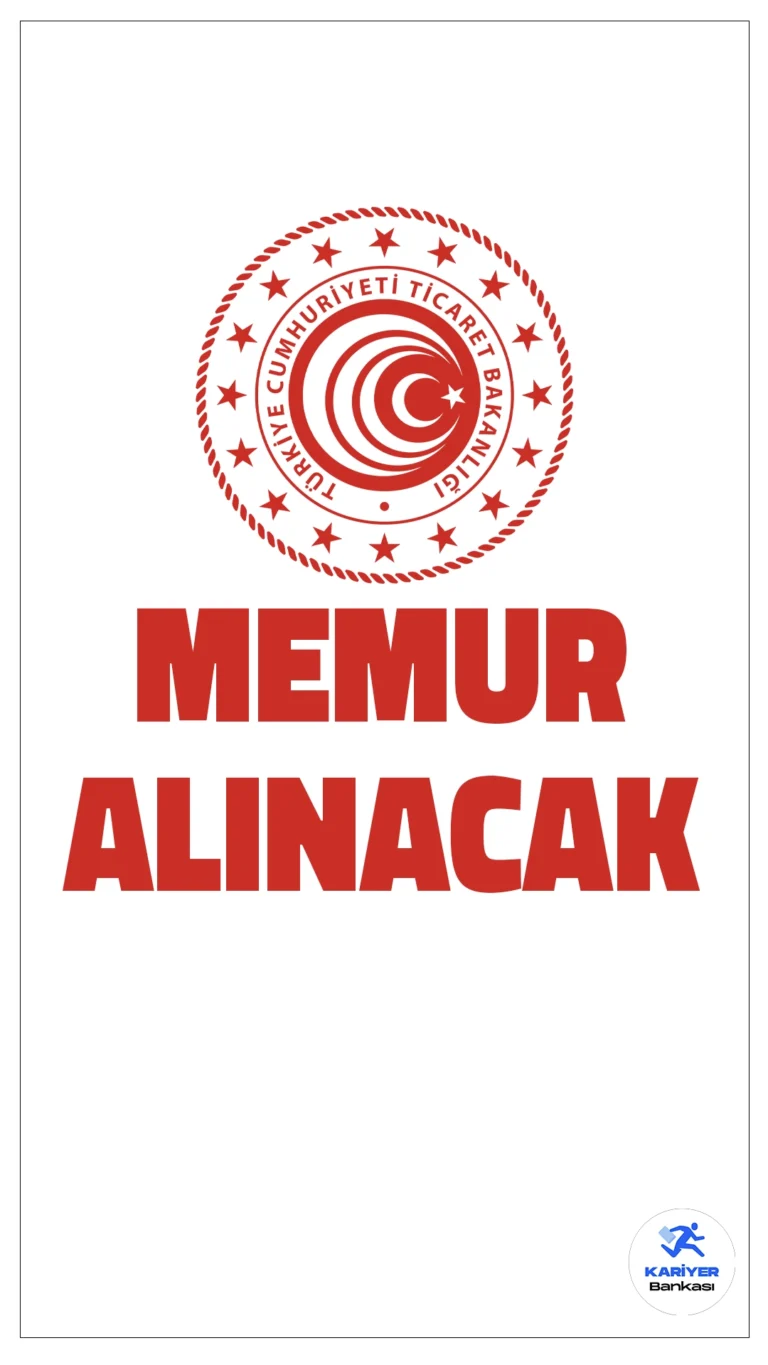 Ticaret Bakanlığı 15 Memur Alımı Yapacak.Ticaret Bakanlığı, Bilgi Teknolojileri Genel Müdürlüğü bünyesinde 15 Ticaret Uzman Yardımcısı alımı gerçekleştirecek. Başvurular ve sınav süreciyle ilgili detaylar aşağıda sunulmuştur.
