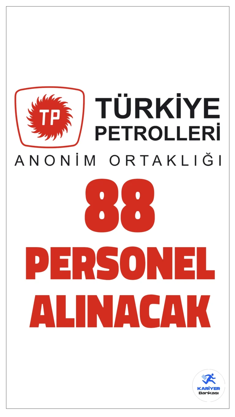 Türkiye Petrolleri Anonim Ortaklığı (TPAO) 88 Personel Alımı Yapacak!Türkiye Petrolleri Anonim Ortaklığı (TPAO), enerji alanında büyümesini sürdürmek için toplamda 88 personel alımı gerçekleştirecek. Alımlar ön lisans ve lisans mezunları için ayrı kategorilerde yapılacak. Detaylar ve başvuru şartları belli oldu!