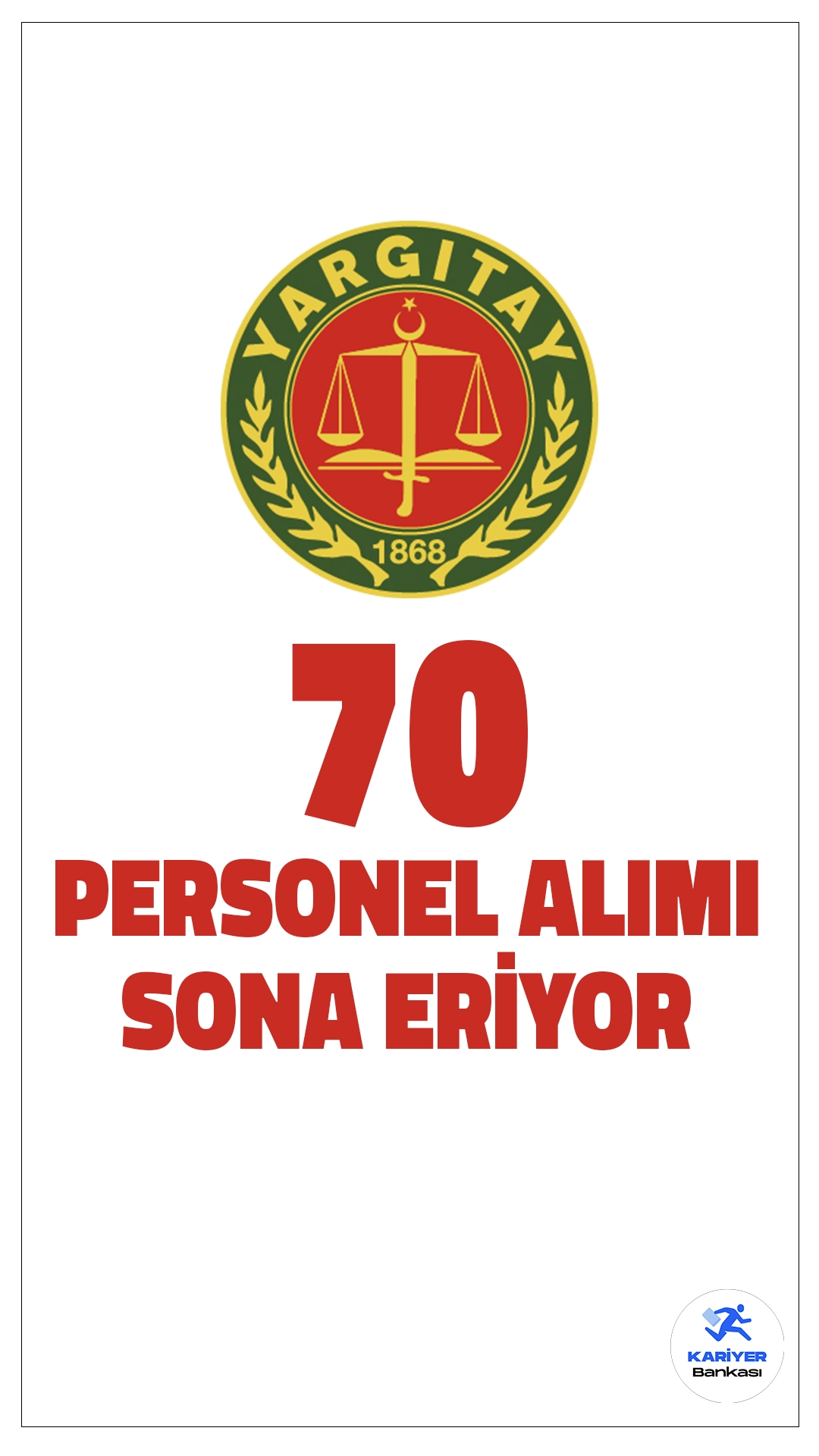 Yargıtay Başkanlığı 70 Personel Alımı Başvurularında Son Saatler!Yargıtay Başkanlığı, çeşitli pozisyonlarda toplam 70 sözleşmeli personel alımı gerçekleştirecek. Başvuru işlemleri bugün (29 Aralık 2024) sona erecek. Başvuru yapacak olan adayların e-Devlet üzerinden başvurularını tamamlamaları gerekiyor.İşte kontenjanlar ve şartlar..