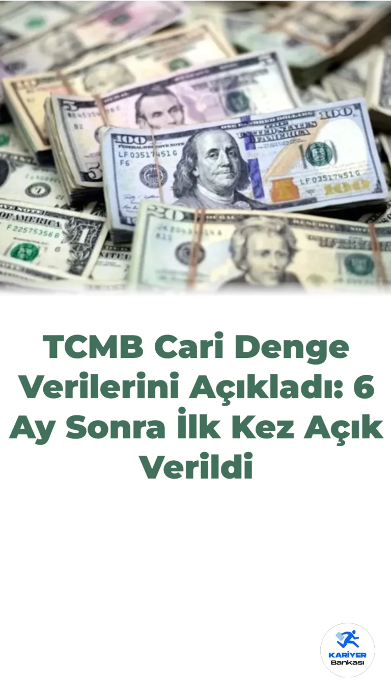 TCMB Cari Denge Verilerini Açıkladı: 6 Ay Sonra İlk Kez Açık Verildi