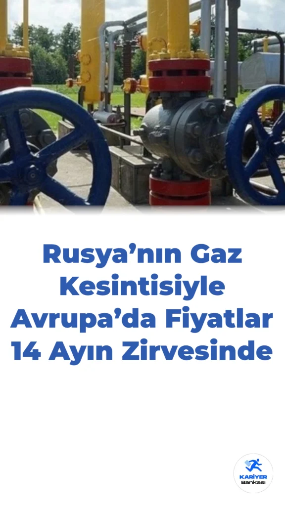 Rusya’nın Gaz Kesintisiyle Avrupa’da Fiyatlar 14 Ayın Zirvesinde