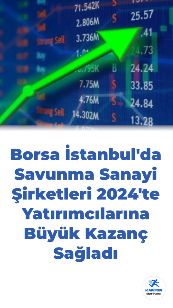 Borsa İstanbul’da Savunma Sanayi Şirketleri 2024’te Yatırımcılarına Büyük Kazanç Sağladı