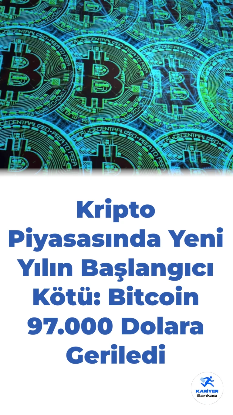 Kripto Piyasasında Yeni Yılın Başlangıcı Kötü: Bitcoin 97.000 Dolara Geriledi
