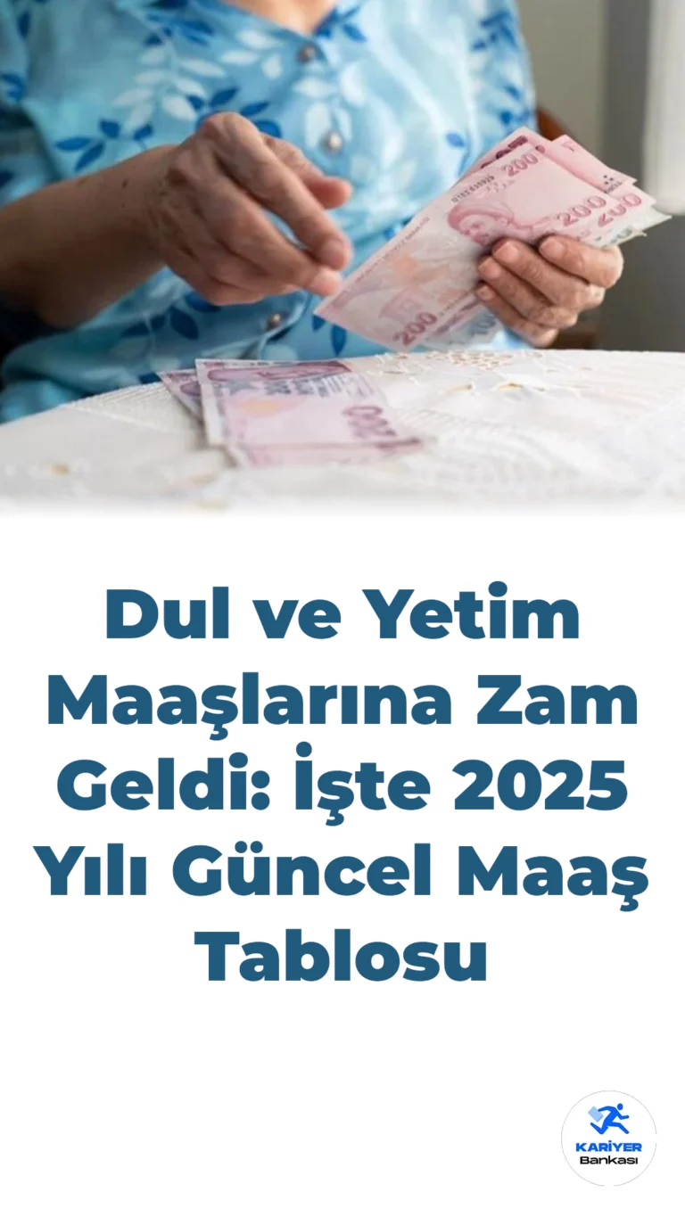 Dul ve Yetim Maaşlarına Zam Geldi: İşte 2025 Yılı Güncel Maaş Tablosu