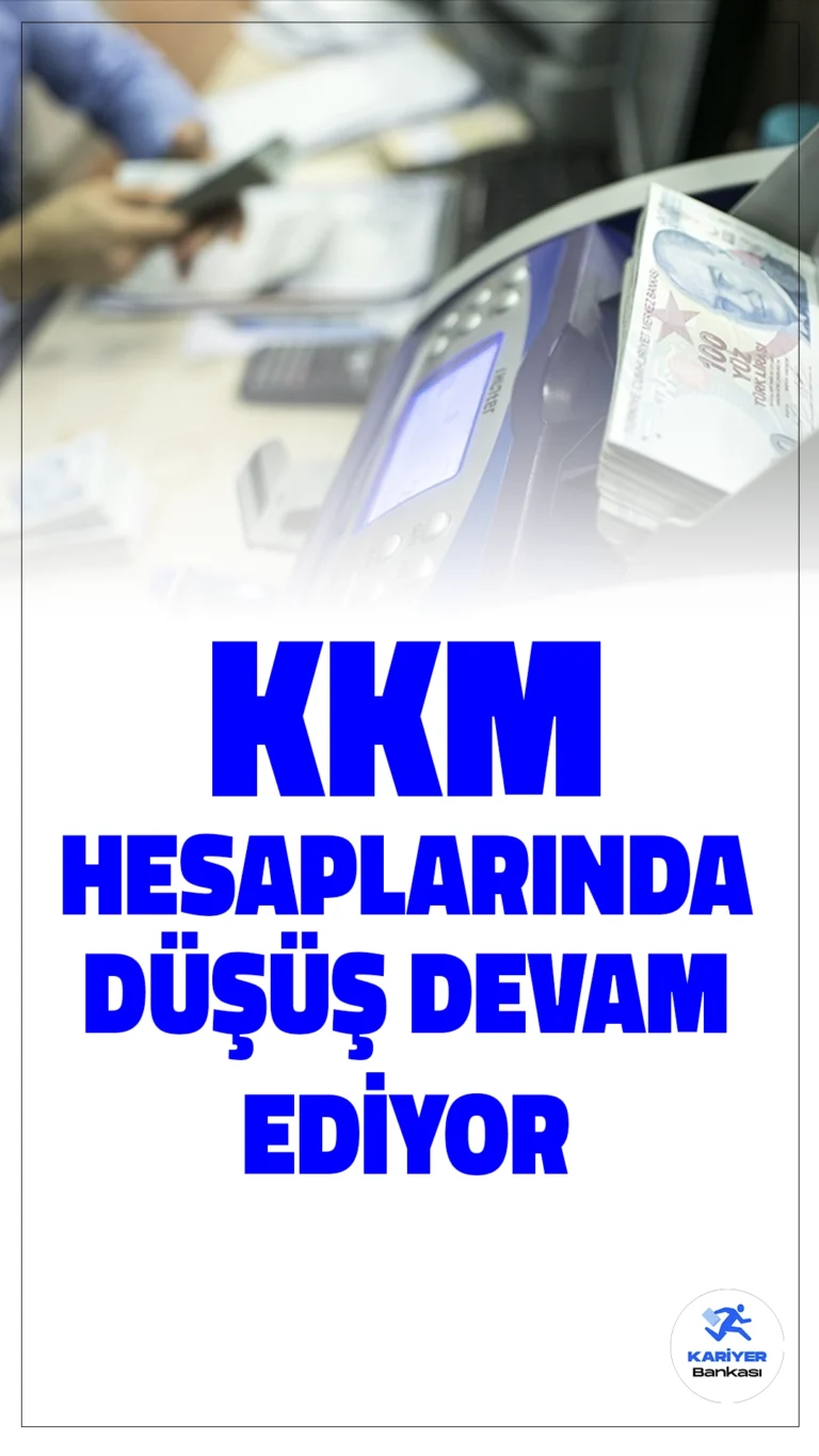 KKM Hesaplarındaki Düşüş Devam Ediyor.Kur Korumalı Türk Lirası Mevduat ve Katılma Hesapları (KKM) geçen hafta 38 milyar 99 milyon lira azalarak, toplam bakiyesini 1 trilyon 47 milyar 475 milyon liraya düşürdü. Bu, toplam mevduatın %5,48’ine denk geliyor. Bankacılık Düzenleme ve Denetleme Kurumu'nun (BDDK) yayımladığı haftalık rapora göre, bankacılık sektöründeki toplam kredi hacmi de aynı dönemde artış kaydederek 16 trilyon 56 milyar 818 milyon liraya ulaştı.