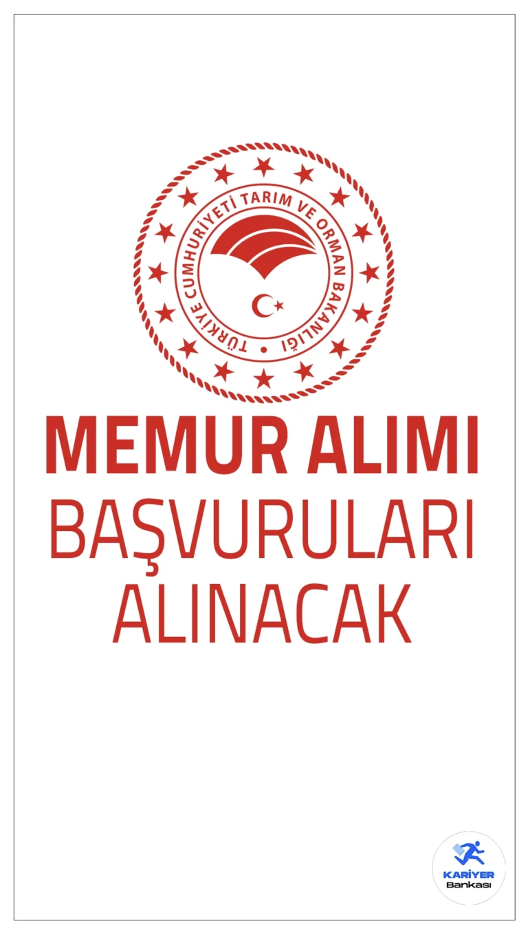 Tarım Bakanlığı 99 Memur Alımı Başvuruları Alınacak.Tarım ve Orman Bakanlığı, çeşitli branşlarda olmak üzere toplamda 99 memur alımı başvuruları başladı. Başvuru yapacak adayların genel şartların yanı sıra, özel şartları da sağlaması gerekmektedir. işte şartlar ve başvuru bilgileri...