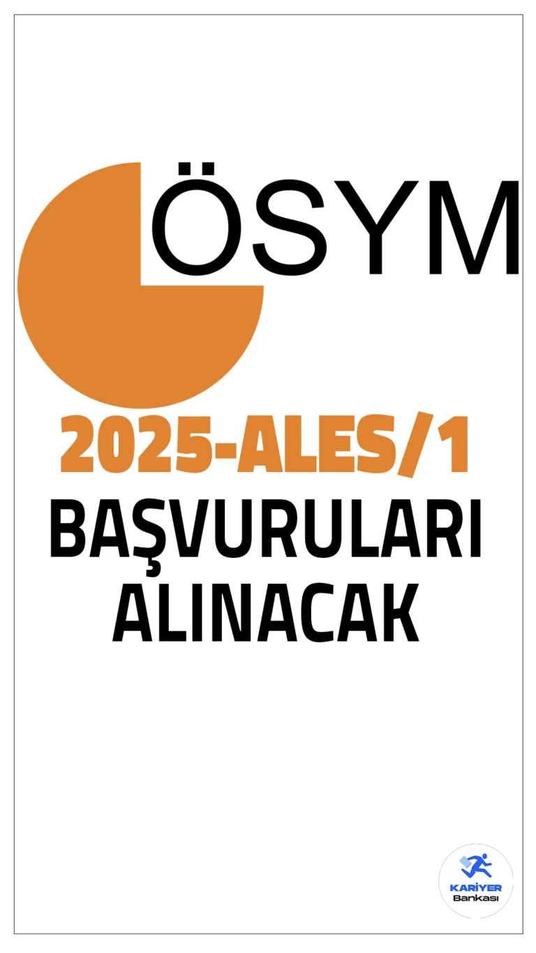 2025-ALES/1 Başvuruları Alınacak. ÖSYM sayfasından yayımlanan duyuruya göre, (2025-ALES/1), 13 Nisan 2025 tarihinde uygulanacak olan Akademik Personel ve Lisansüstü Eğitimi Giriş Sınavı başvuruları bugün itibarıyla alınmaya başlandı. Başvuru yapacak adayların belirtilen şartları dikkatle incelemesi gerekmektedir.