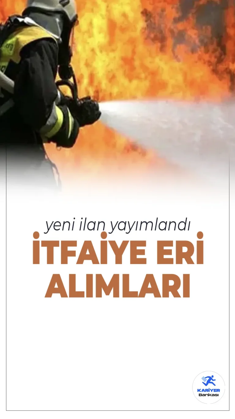 Kahramanmaraş Büyükşehir Belediyesi 39 İtfaiye Eri Alımı Yapacak