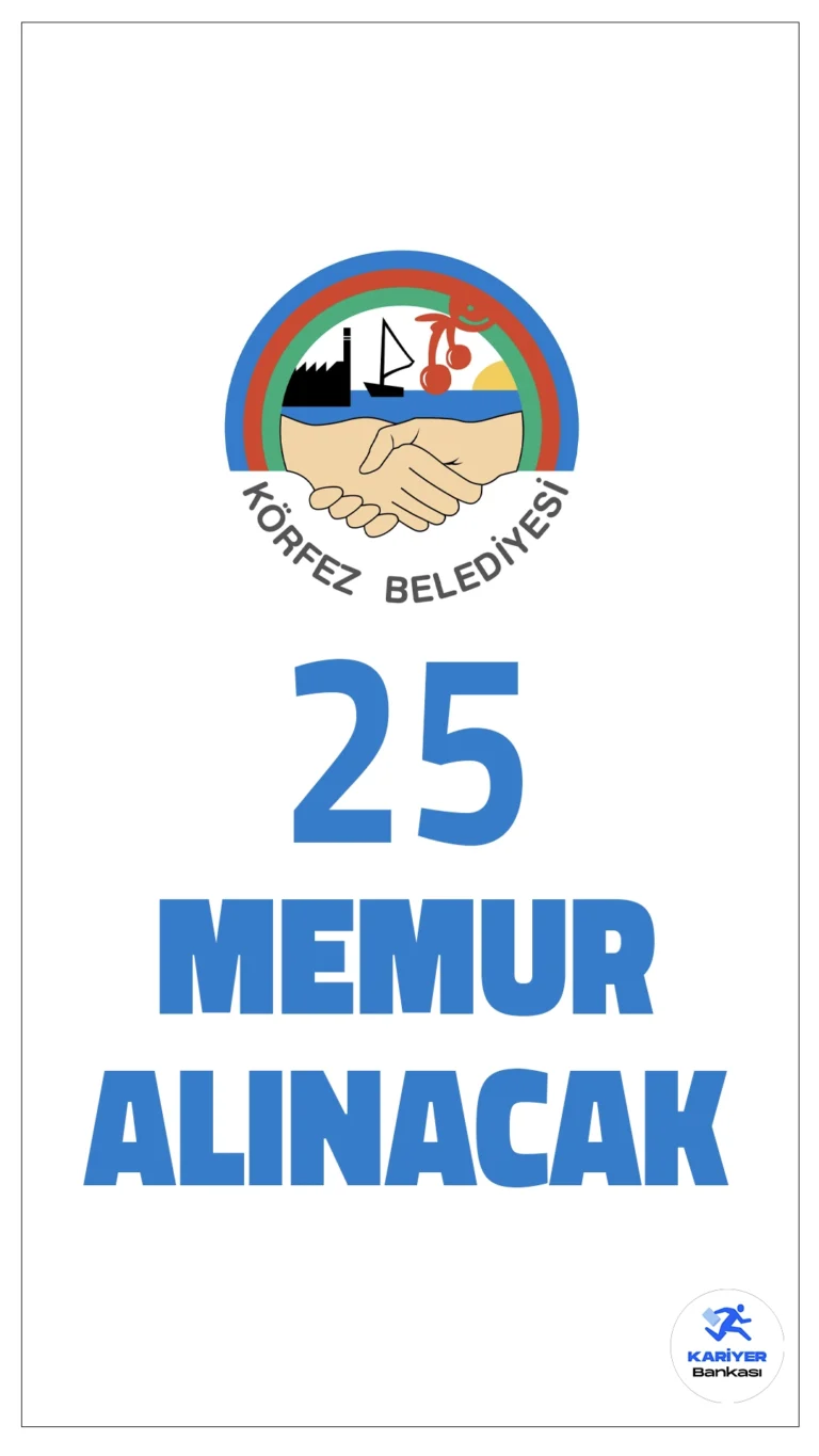 Körfez Belediyesi 25 Memur Alımı Başvuruları Alınacak.Kocaeli ili Körfez Belediye Başkanlığı memur alımı başvuruları başladı.Zabıta Memuru pozisyonuna başvuracak adayların, belirtilen genel ve özel şartları sağlaması gerekmektedir. Başvurular 28 Şubat 2025 tarihinde sona erecek.İşte ilan detayları: