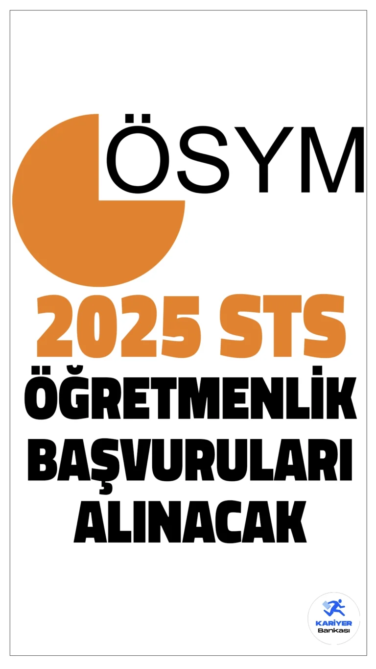 2025-STS Öğretmenlik Başvuruları Alınacak.2025-STS Öğretmenlik Başvuruları Alınacak ÖSYM sayfasından yayımlanan resmi duyuruda, 10 Mayıs 2025 tarihinde uygulanacak 2025 Öğretmenlik Meslek Bilgisi Alanında Yurt Dışı Yükseköğretim Diploma Denkliği İçin Seviye Tespit Sınavı başvurularının bugün itibarıyla alınmaya başladığı aktarıldı.