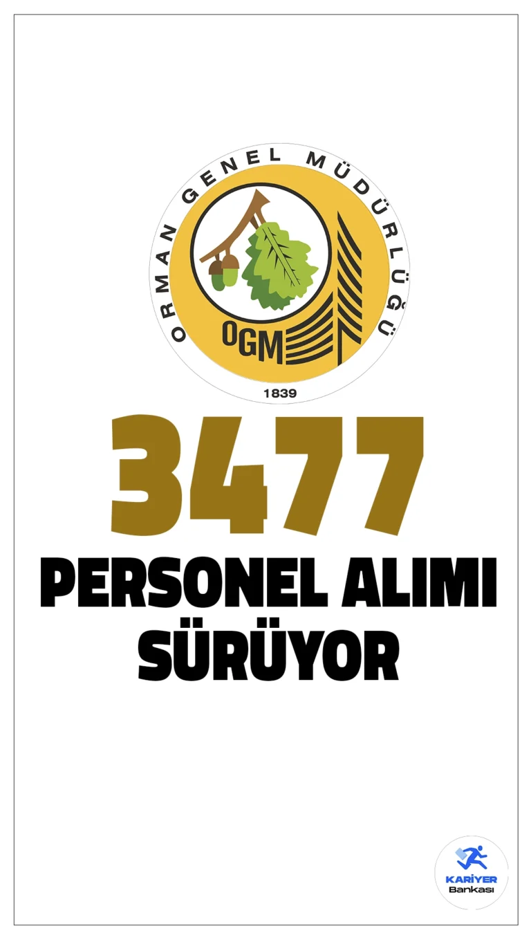 Orman Genel Müdürlüğü (OGM) 3477 Personel Alımı Başvurularında Son Günler!Orman Genel Müdürlüğü (OGM), 2025 yılı için toplam 3477 sözleşmeli personel alımı başvurularında son günlere girildi. Başvurular 28 Mart'ta sona erecek. Başvuru yapacak adayların genel ve özel şartları dikkatle incelemesi gerekmektedir. Başvuru şartları ve diğer detaylar bu haberimizde.