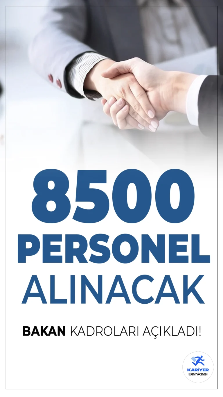Tarım Bakanlığı 8500 Personel Alımı Yapacak! Bakan Duyurdu..Tarım ve Orman Bakanı İbrahim Yumaklı yaptığı açıklamada, yangınlarla daha etkin mücadele için 8500 yeni personelin alınacağını açıkladı.