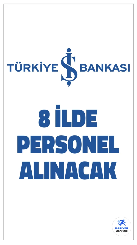 İş Bankası 8 İlde Personel Alımı Yapacak.İş Bankası, çeşitli pozisyonlar için yeni personel ve stajyer alımı olmak üzere 8 ilde personel alımı yapacağını duyurdu. Müfettiş Yardımcısı, Bilgi Teknolojileri Teknisyeni ve MasterClass Staj Programı kapsamında genç yetenekleri ve deneyimli adayları bünyesine katmayı hedefliyor. İşte detaylar: