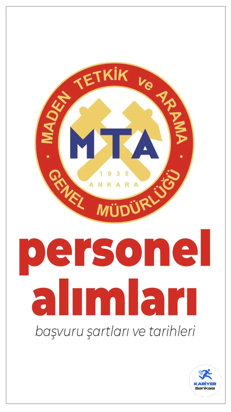 MTA 30 Sözleşmeli Personel Alımı Başvuruları Sürüyor