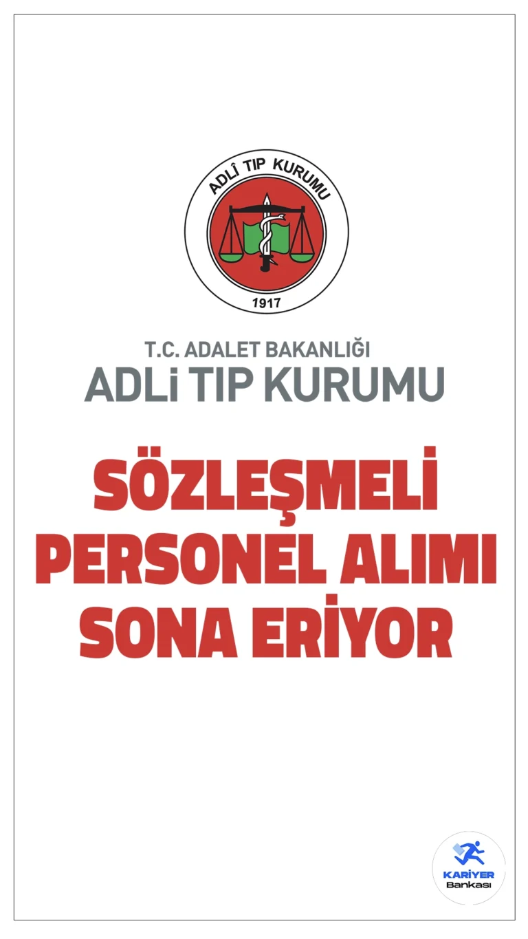 Adli Tıp Kurumu (ATK) 80 Personel Alımı Başvuruları Sona Eriyor.İlgili alım duyurusuna göre, Adli Tıp Kurumuna (ATK), merkez ve taşra teşkilatında olmak üzere sözleşmeli personel alımı başvurularında sona gelindi.