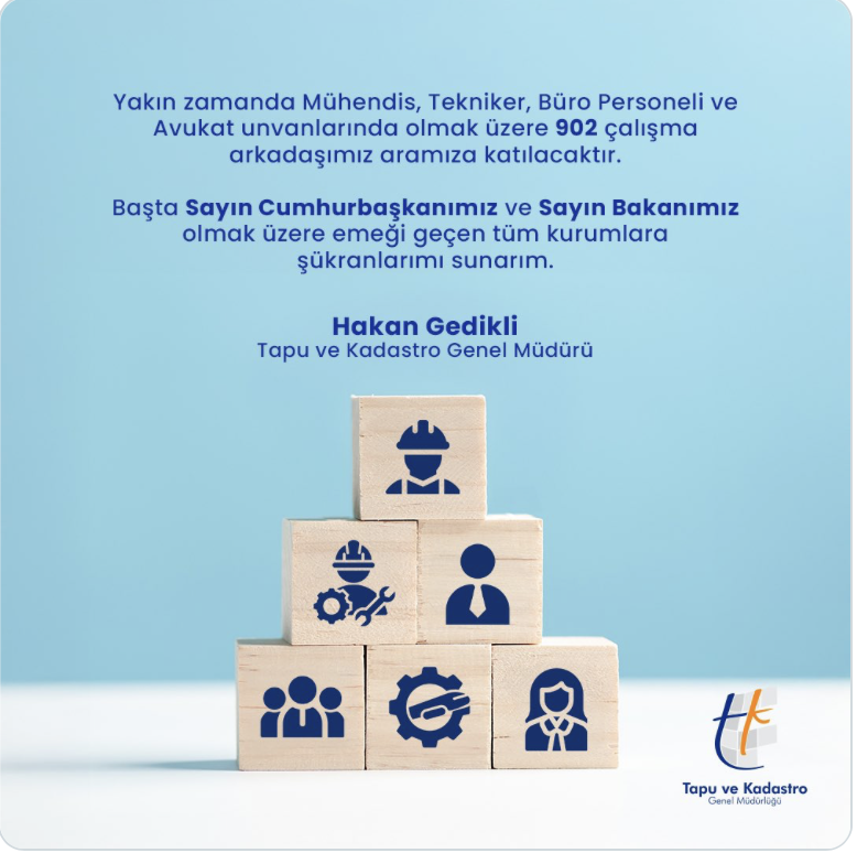 Tapu Kadastro Personel Alımı