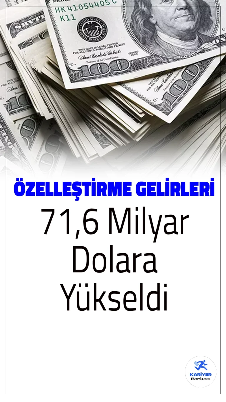 Özelleştirme Gelirleri 71,6 Milyar Doları Aştı.Türkiye'de kamu-özel sektör işbirliğiyle yürütülen özelleştirme uygulamaları sonucunda, 1986-2024 yılları arasında toplam 71,6 milyar dolarlık gelir elde edildi. Özelleştirme İdaresi Başkanlığı (ÖİB) tarafından yürütülen süreçte, sadece 2024 yılında imzalanan sözleşmelerle 4,1 milyar dolarlık gelir kaydedildi.