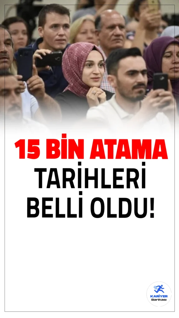 2025 Yılı 15 Bin Sözleşmeli Öğretmen Alımı Başvuru Tarihleri Belli Oldu!Milli Eğitim Bakanlığı 2025 yılı için 15 bin sözleşmeli öğretmen ataması yapacağını duyurdu. Başvuru süreci ve atama takvimi hakkında önemli detaylar kamuoyuyla paylaşıldı. Bu kapsamda adaylar için ön başvurular 21 Nisan - 5 Mayıs 2025 tarihleri arasında alınacak. KPSS puanına göre yapılan sıralamada kontenjanların üç katı kadar aday sözlü sınava davet edilecek.