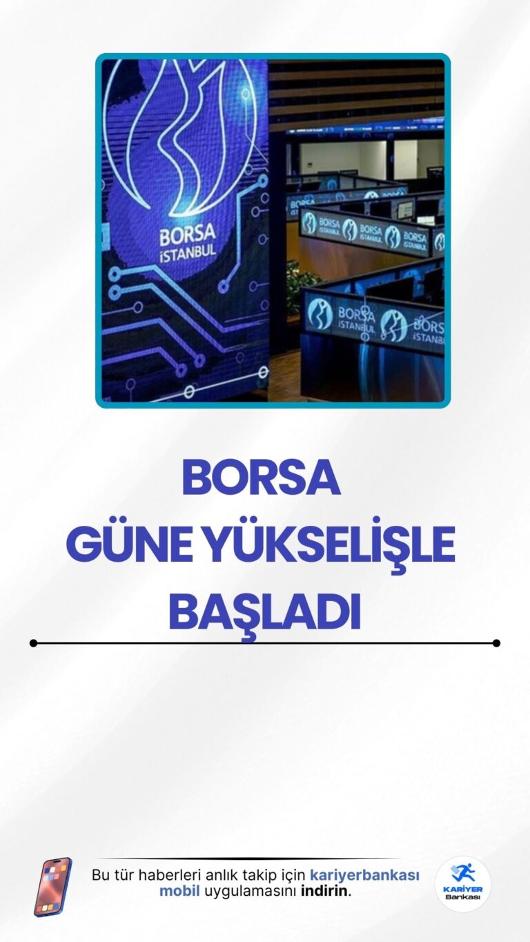 Borsa İstanbul Yeni Haftaya Yükselişle Başladı.Borsa İstanbul'da BIST 100 endeksi, haftaya yüzde 0,28 artışla 9.343,14 puandan başladı. Yatırımcılar yeni haftaya temkinli ancak pozitif bir başlangıç yaptı.
